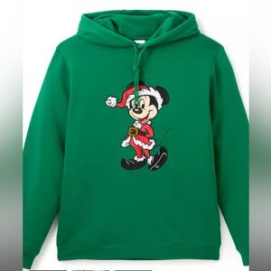Santa Mickey Mouse Pullover Hoodie for Adults Size XL - NWT!!